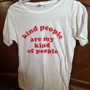 Women’s Large White “kind people are my kind of people” T-Shirt